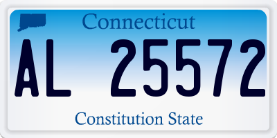 CT license plate AL25572
