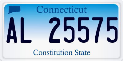 CT license plate AL25575