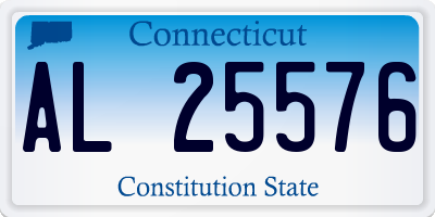 CT license plate AL25576