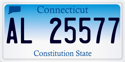 CT license plate AL25577