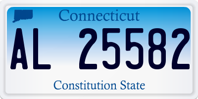 CT license plate AL25582