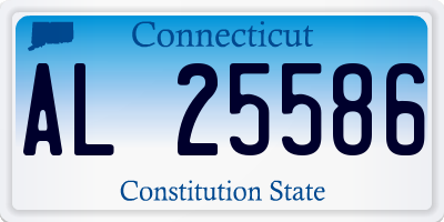 CT license plate AL25586