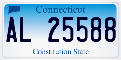 CT license plate AL25588