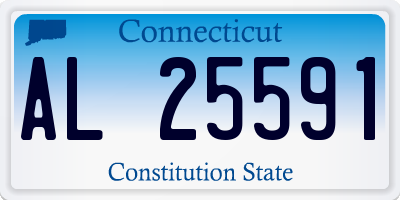 CT license plate AL25591