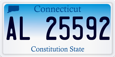 CT license plate AL25592