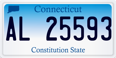 CT license plate AL25593