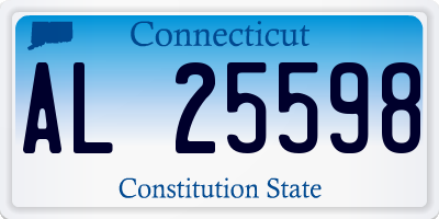 CT license plate AL25598