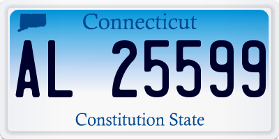 CT license plate AL25599