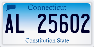 CT license plate AL25602