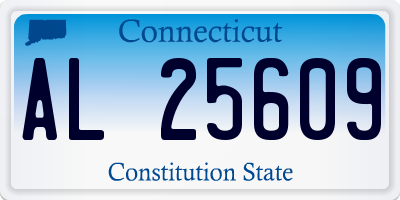 CT license plate AL25609