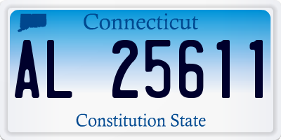 CT license plate AL25611