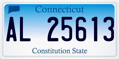 CT license plate AL25613