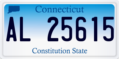 CT license plate AL25615