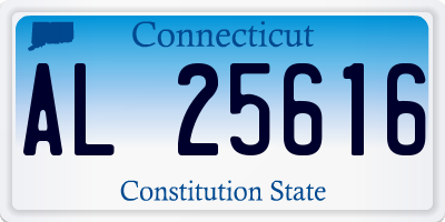CT license plate AL25616