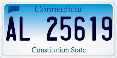 CT license plate AL25619