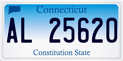 CT license plate AL25620