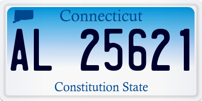 CT license plate AL25621
