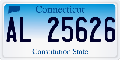 CT license plate AL25626