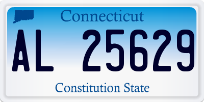 CT license plate AL25629