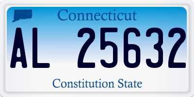 CT license plate AL25632