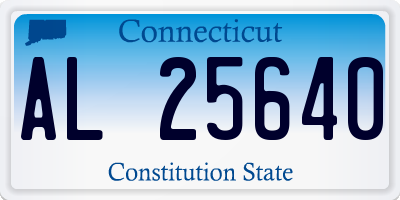 CT license plate AL25640