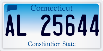 CT license plate AL25644