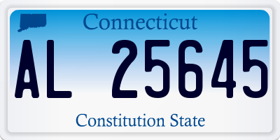 CT license plate AL25645