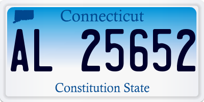 CT license plate AL25652