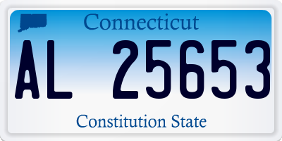 CT license plate AL25653