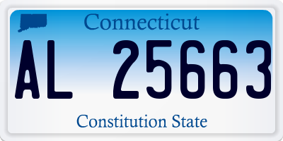 CT license plate AL25663