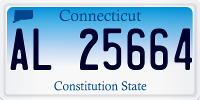 CT license plate AL25664