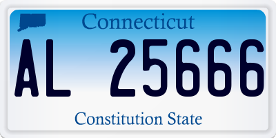 CT license plate AL25666