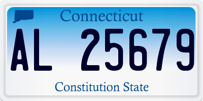 CT license plate AL25679