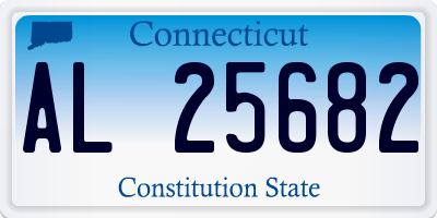 CT license plate AL25682