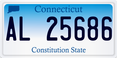 CT license plate AL25686
