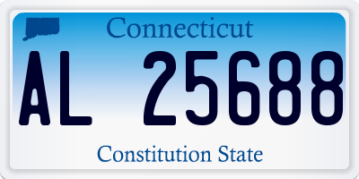 CT license plate AL25688