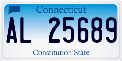 CT license plate AL25689