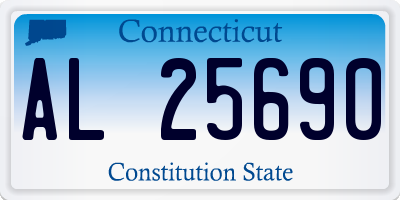 CT license plate AL25690