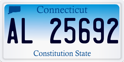 CT license plate AL25692