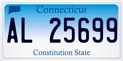 CT license plate AL25699