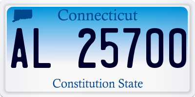 CT license plate AL25700