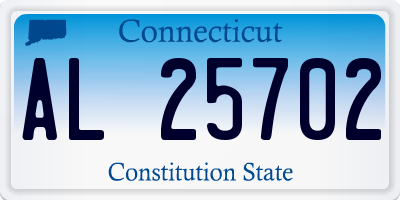 CT license plate AL25702