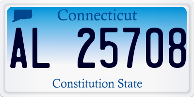 CT license plate AL25708