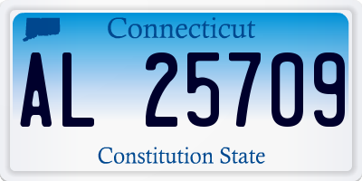 CT license plate AL25709