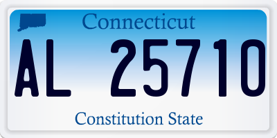 CT license plate AL25710