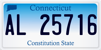 CT license plate AL25716