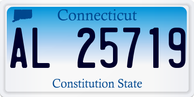 CT license plate AL25719