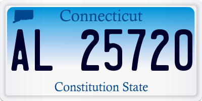 CT license plate AL25720