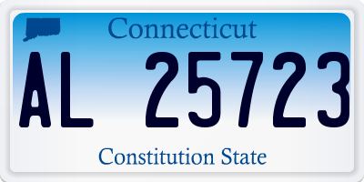 CT license plate AL25723