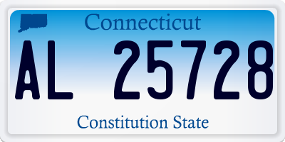 CT license plate AL25728
